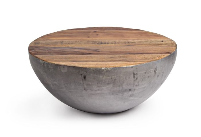 Mesa Centro Lancaster Gris, Ø70 Cm