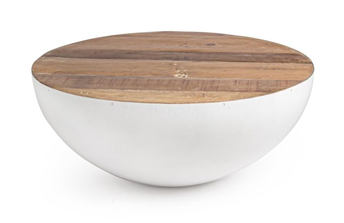 Mesa Centro Lancaster Blanco, Ø90 Cm