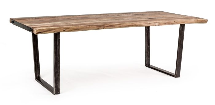 Mesa Comedor Acacia Acero, 220 Cm