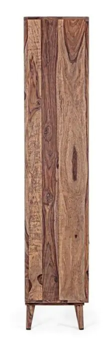 Estantería Diseño Geométrico Madera Sheesham Acero