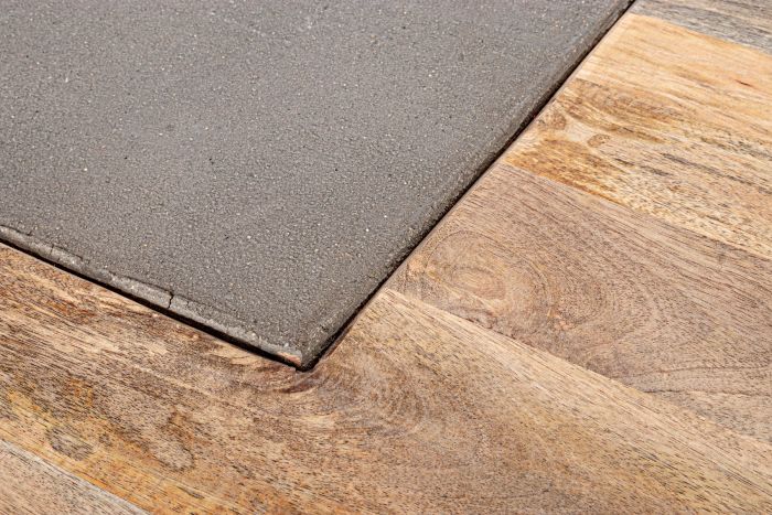 Mesa Centro Madera Mango Madera Reciclada Acero, 118 Cm