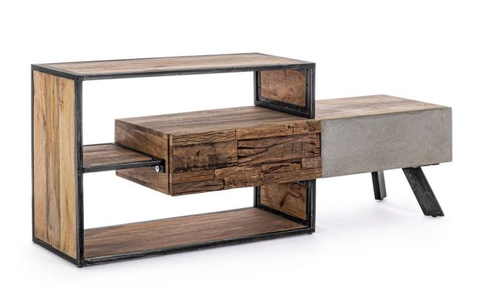 Mueble TV Manchester 2 Cajones Industrial 