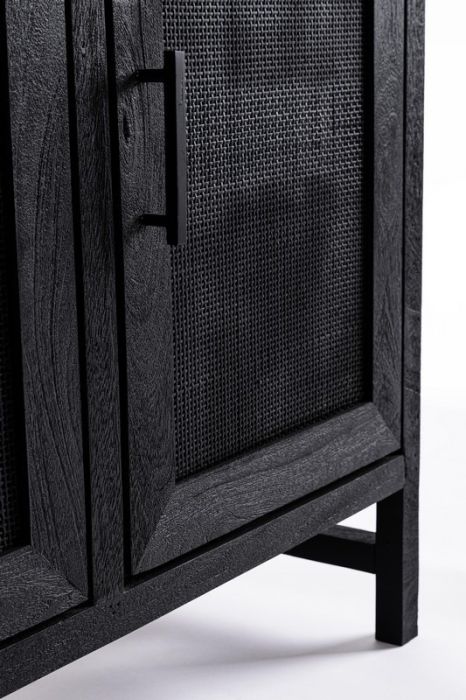 Aparador Madera Mango Negro, 125 Cm