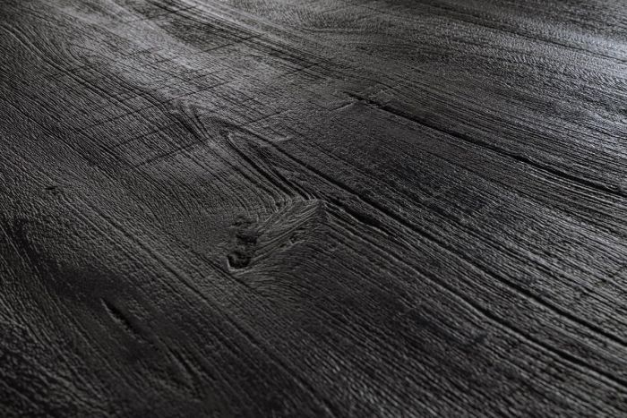 Mesa Comedor Color Negro Madera Mango Acero Barnizado, 200 Cm