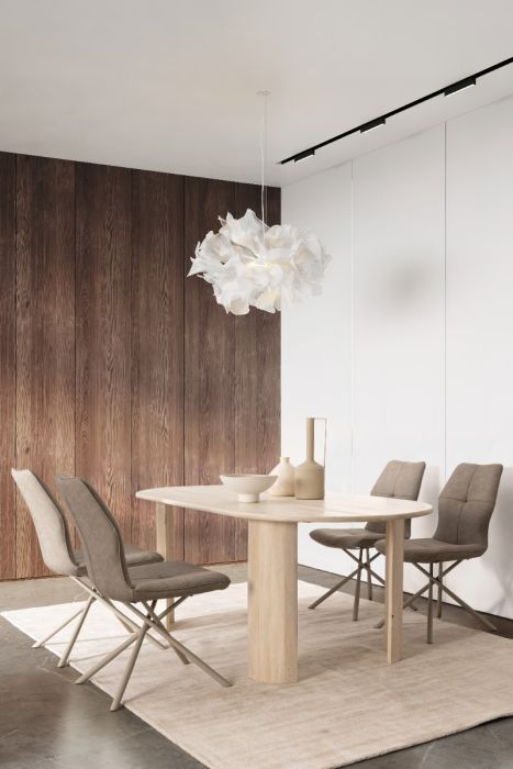 Mesa Comedor Ovalada Madera Mango, 210 Cm