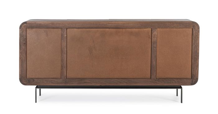 Aparador 4 Puertas Relieve Madera Mango, 180 Cm