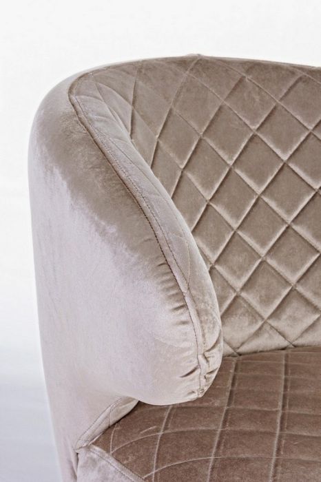Sillón Tejido Efecto Terciopelo Madera Pino