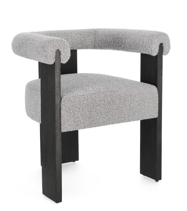 Silla Agape Gris Negro