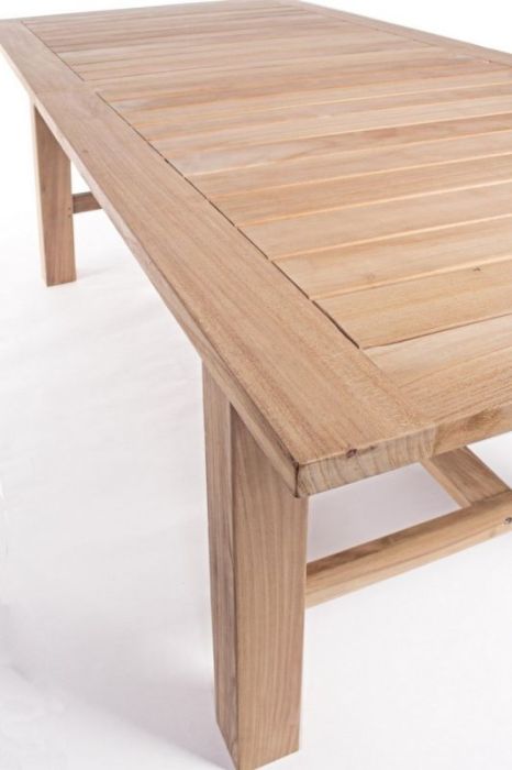 Mesa Rectangular Extensible Madera Teca, 220/300 Cm