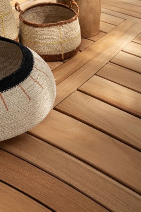 Mesa Rectangular Extensible Madera Teca, 220/300 Cm