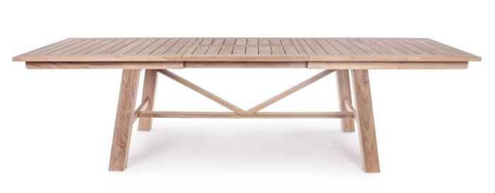 Mesa Rectangular Extensible Madera Teca, 220/300 Cm
