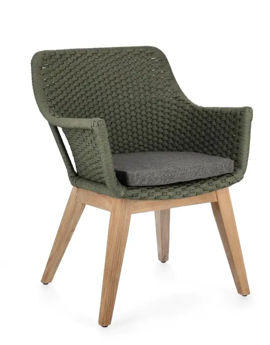 Silla con Cojín Allison Verde