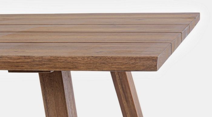 Mesa Jardín Listones Madera Acacia Natural, 180 Cm