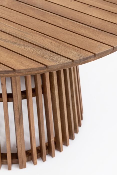 Mesa Exterior Redonda Madera Acacia, Ø120 Cm