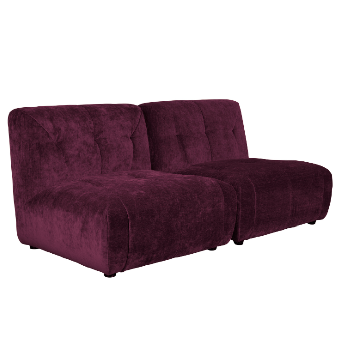 Sofá Modular 2 Plazas Giada Morado