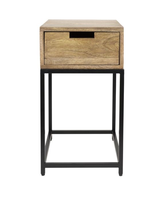 Mesa Auxiliar/Mesita Noche Parcq Natural Negro