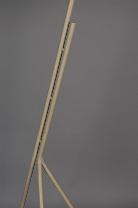 Lámpara de Pie Tejido Hierro Beige, 54 Cm