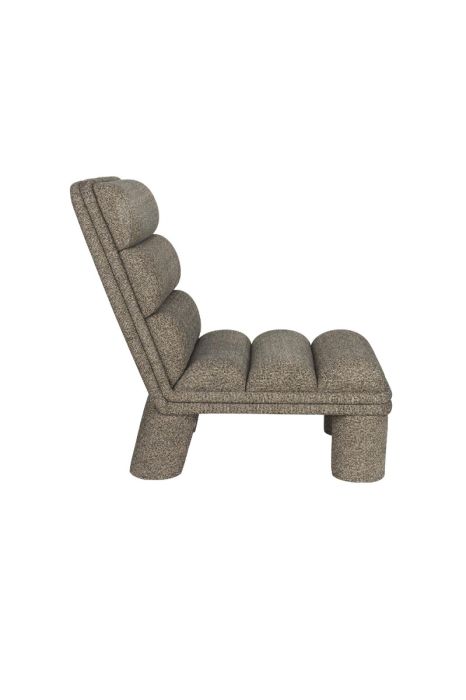Sillón Relax de Diseño Tejido Gris Oscuro Hierro, 65 Cm