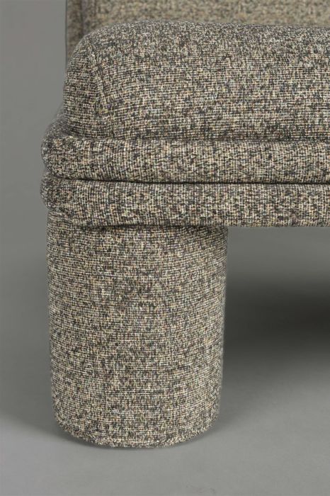 Sillón Relax de Diseño Tejido Gris Oscuro Hierro, 65 Cm