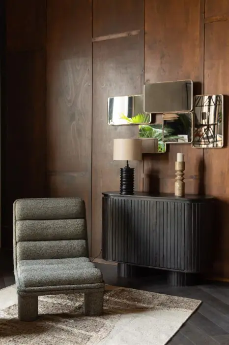 Sillón Relax de Diseño Tejido Gris Oscuro Hierro, 65 Cm