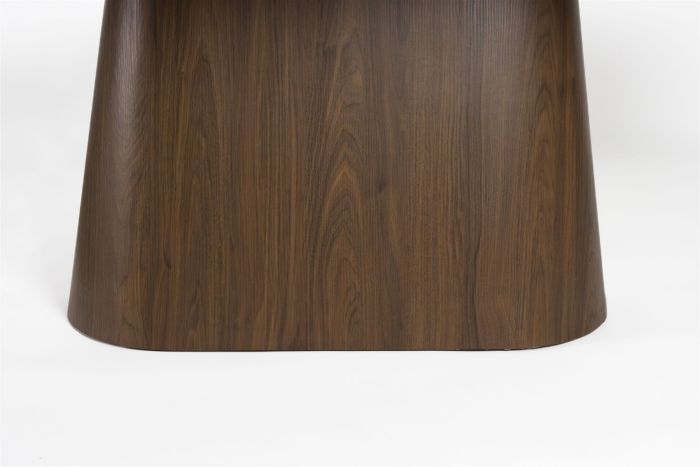 Mesa Comedor Ovalada Porcelánico Nogal, 200 Cm