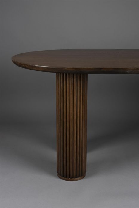 Mesa De Comedor Roble Color Nogal, 220 Cm