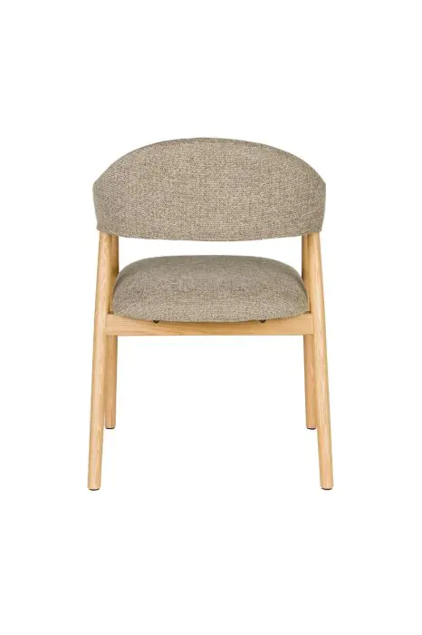 Silla Tela Gris Oscuro Madera Roble, 54 Cm