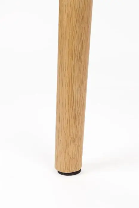 Silla Tela Gris Oscuro Madera Roble, 54 Cm