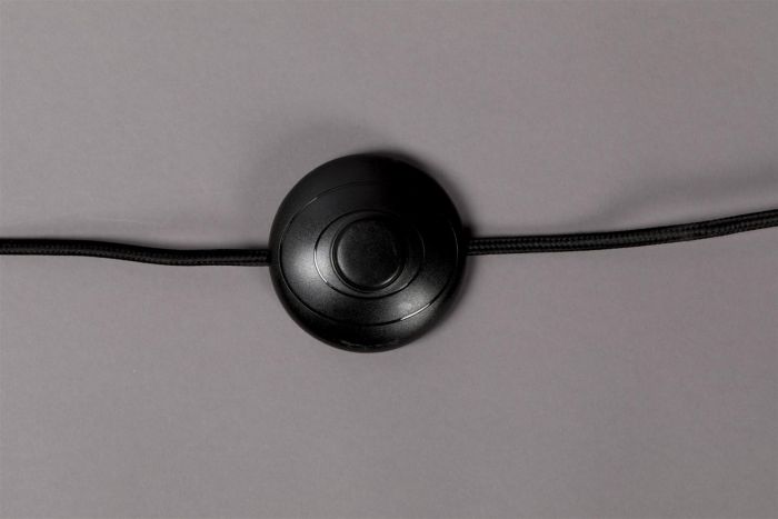 Lámpara de Pie Hierro Blanco Negro, Ø 45 Cm