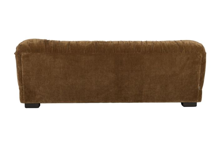 Sofá Tapizado Tejido Color Cognac, 214 Cm