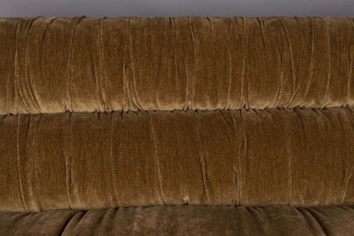 Sofá Tapizado Tejido Color Cognac, 214 Cm