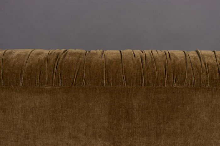 Sofá Tapizado Tejido Color Cognac, 214 Cm