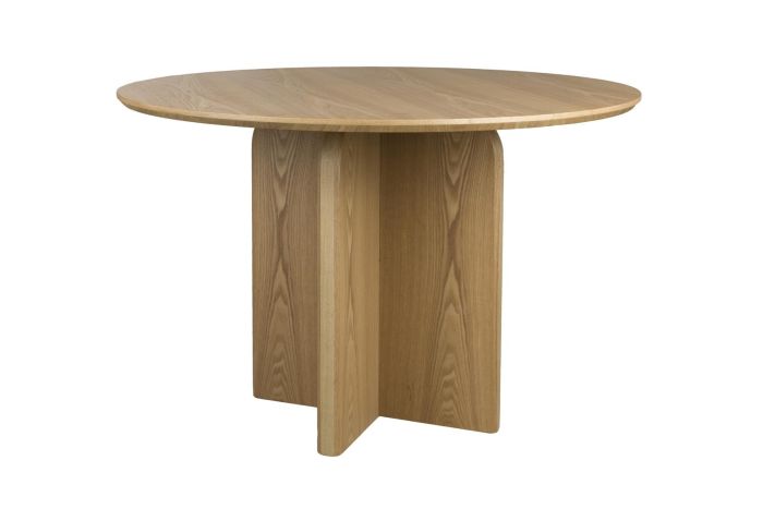Mesa de comedor nórdica en mdf natural.