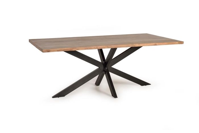 mesa comedor Madera metal  largo 200 cm