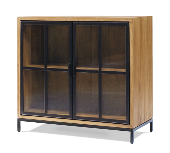 Aparador Pequeño Craft Madera Teca Acero, 92'50 Cm