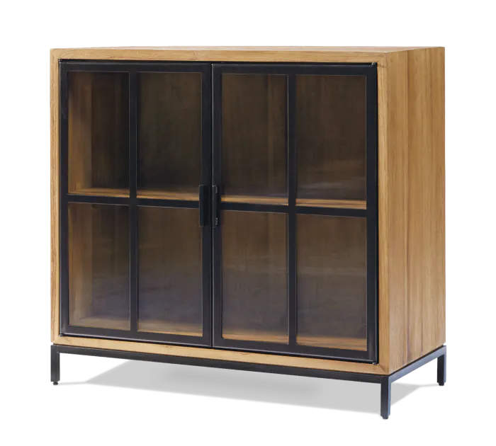 Aparador Pequeño Craft Madera Teca Acero, 92'50 Cm