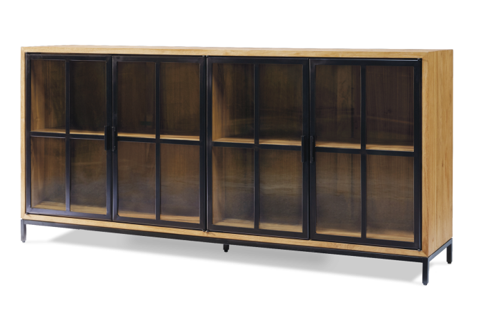 Aparador Craft Madera Maciza Teca Acero, 180 Cm