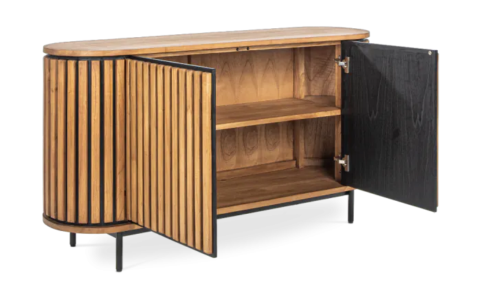 Mueble Aparador Oval Lines 2 Puertas, 150 Cm
