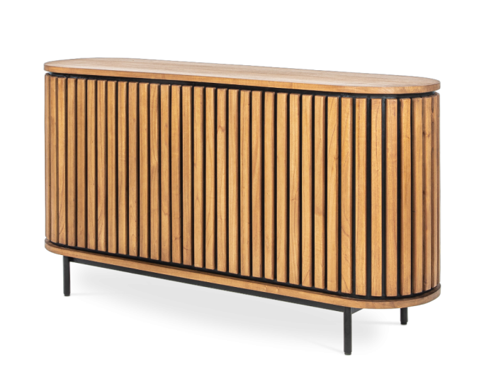 Mueble Aparador Oval Lines Madera Mindi, 150 Cm