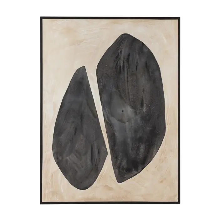 Lienzo 90x5x120 Lienzo -- Negro/Crema