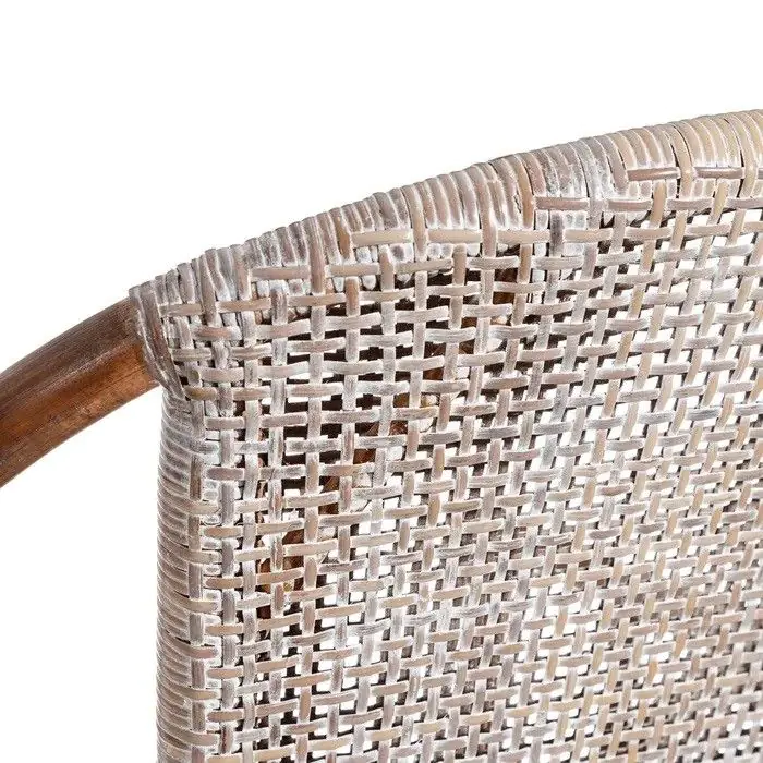 Silla Comedor Gris Marrón Ratán, 45 Cm