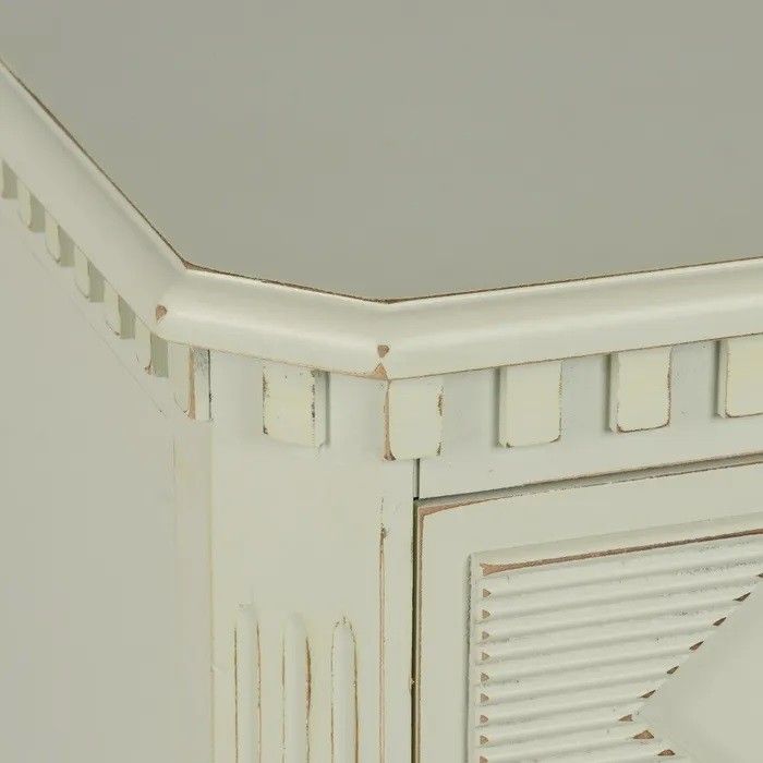 Mesita de Noche Madera Verde Claro, 45 Cm