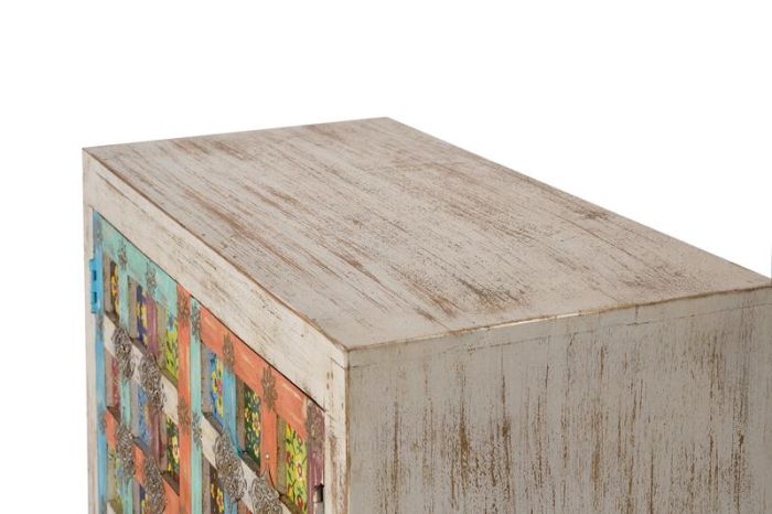 Aparador 2 Puertas Azulejos Multicolor, 90 Cm