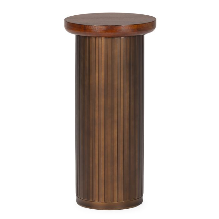 Mesa Auxiliar Mid-Century Modern de Madera en Nogal.