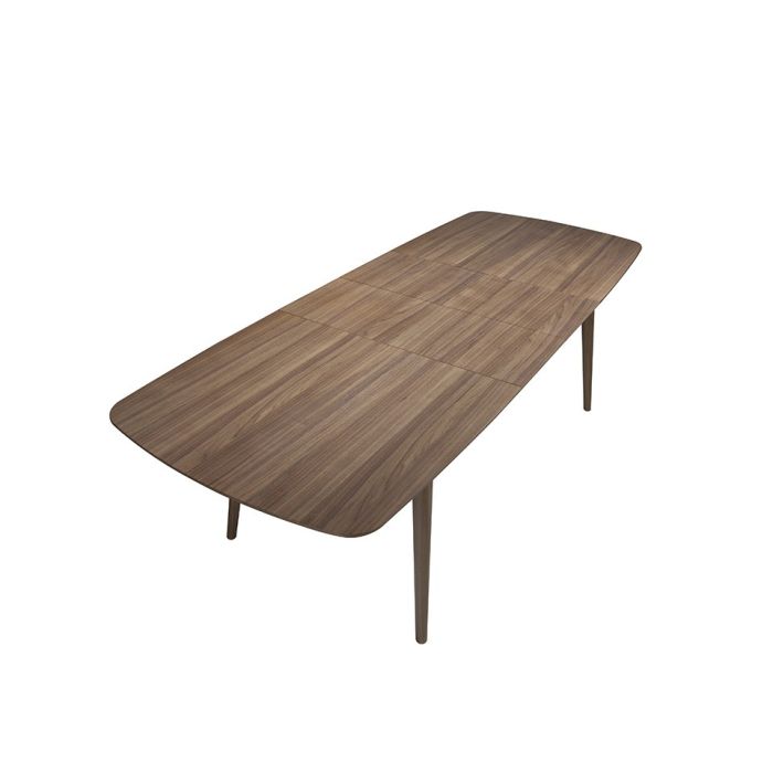 Mesa Comedor Extensible Madera Nogal, 180/220/260 Cm