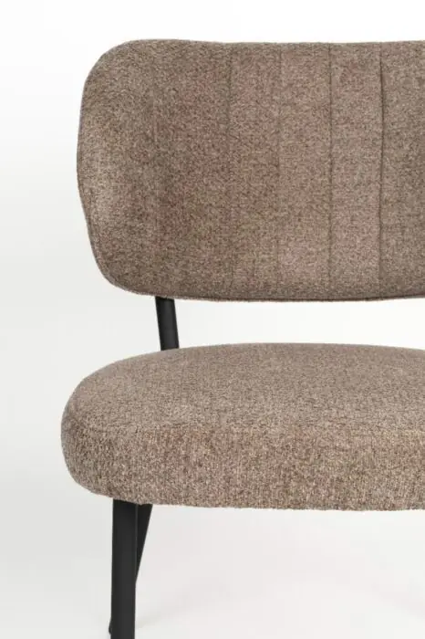 Silla Comedor Tejido Marrón Acero, 56 Cm