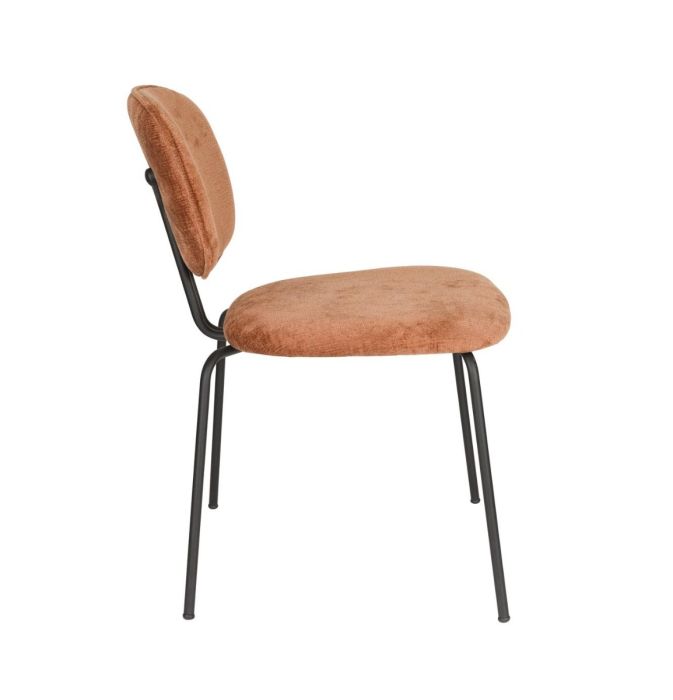 Silla Comedor Tejido Terracota Hierro, 50 Cm