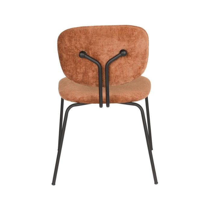 Silla Comedor Tejido Terracota Hierro, 50 Cm