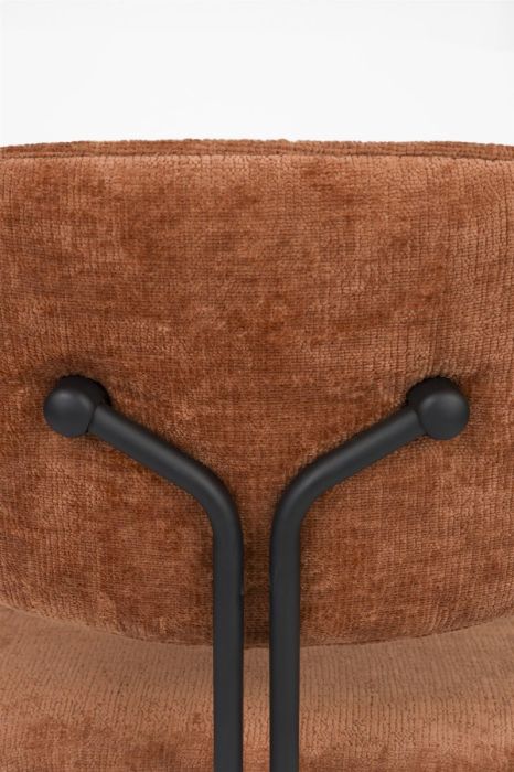 Silla Comedor Tejido Terracota Hierro, 50 Cm