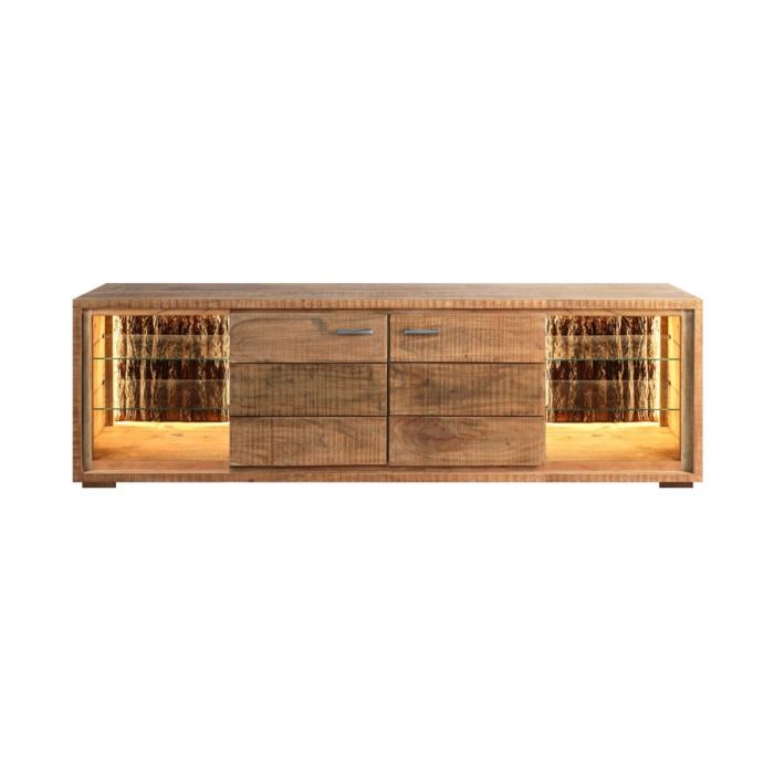 Mueble TV Led Madera Mango, 200 Cm